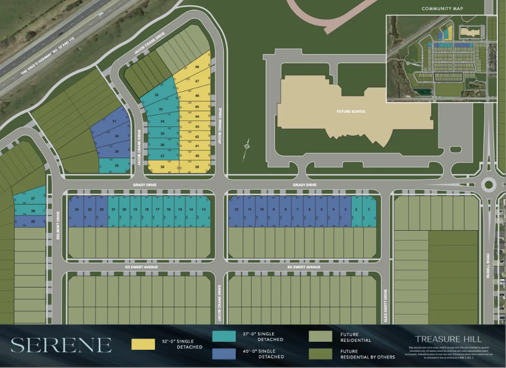 Serene at Belmont Site Plan - Community Layout